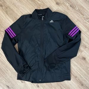 Adidas black running jacket size M